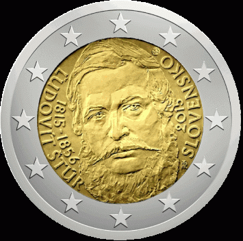 Slowakije 2 euro 2015 Ludwig Štúr UNC